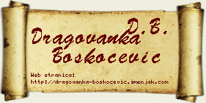 Dragovanka Boškoćević vizit kartica